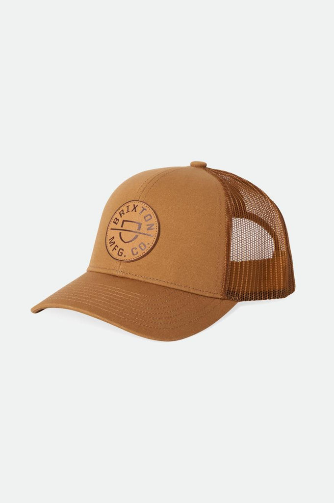 Brixton Crest Netplus MP Trucker Hat - Golden Brown/Golden Brown