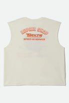 Men's Free Muscle Tank Top in the color Off White - Additional Laydown image