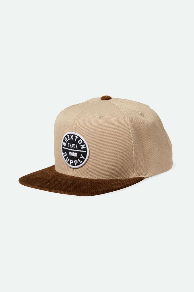 Brixton Men's Oath III Snapback - Khaki/Sepia | Main