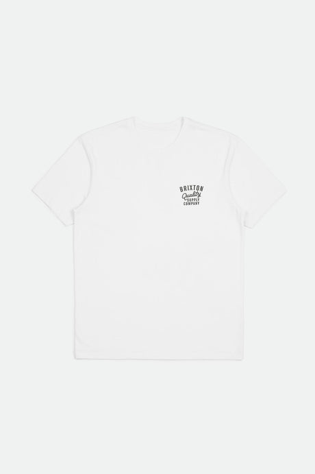 Brixton Men's Hubal S/S Tailored Tee - White | Profile