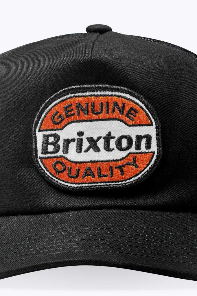 Brixton Men's Keaton Netplus Trucker Hat - Black/Black | Extra Shot