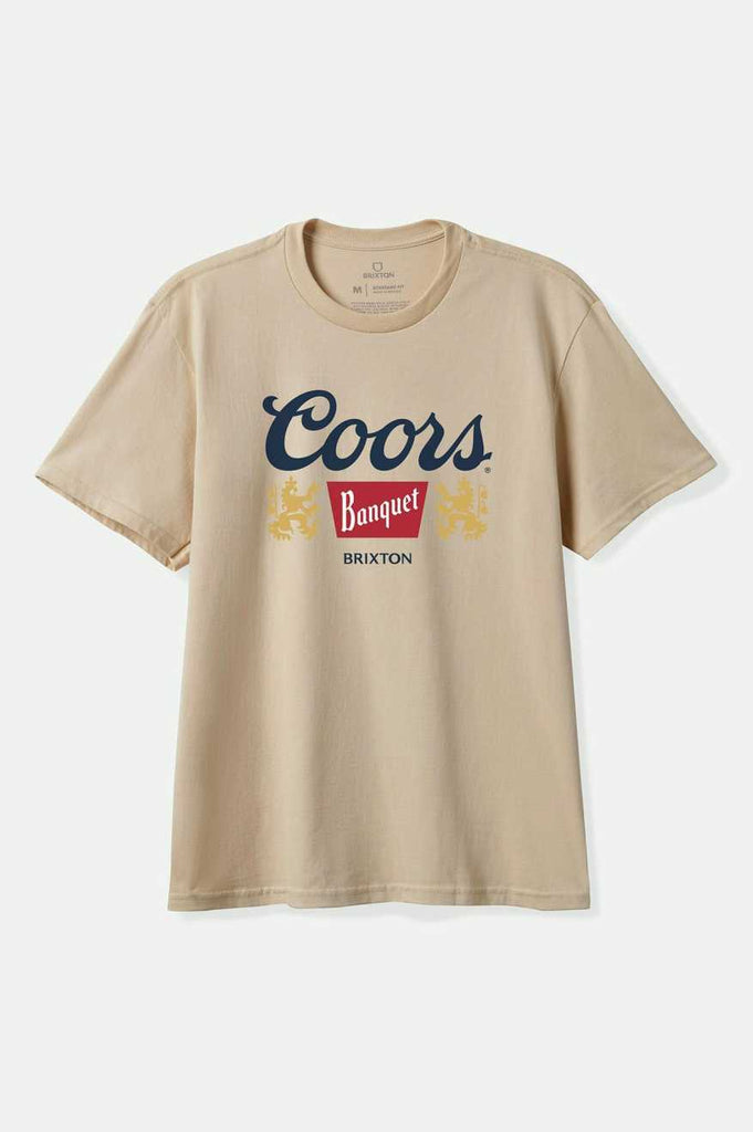 Brixton Men's Coors Start Your Legacy Griffin T-Shirt - Cream | Profile