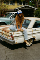 Women's Speed and Service Netplus Trucker Hat in the color Electric Blue - Men's Lifestyle image