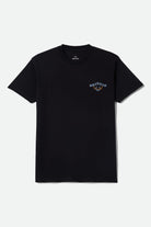 Men's Beekman Short Sleeve T-Shirt in the color Black - Front Product Laydown Image