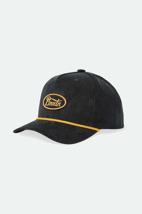 Brixton Unisex Parsons Netplus MP Snapback - Black | Profile