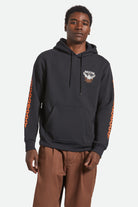 Men's Waller Hoodie in the color Black - Men's Front View