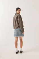 Women's Utopia Overshirt in the color Walnut Brown - Additional Fit image