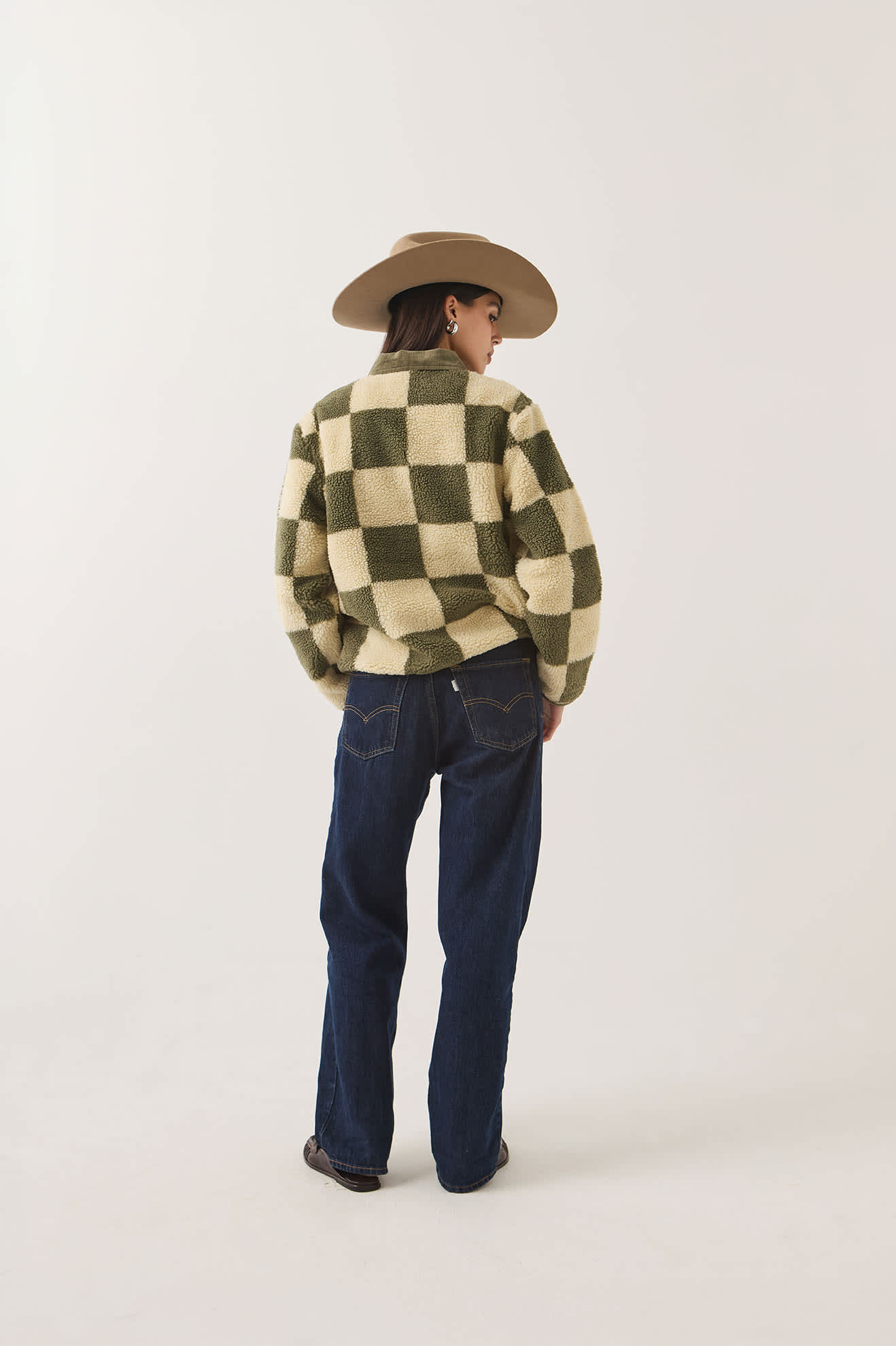 Women's Delilah Quilted Jacket in the color Surplus/Natural - Additional Fit image