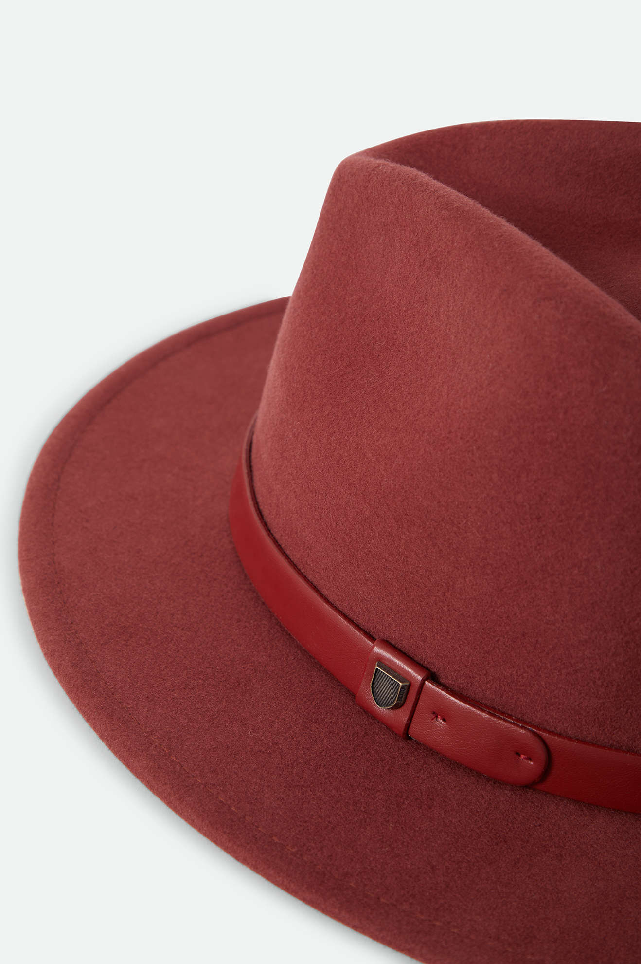 Unisex Messer Fedora in the color Dark Brick/Dark Brick - Additional Laydown image