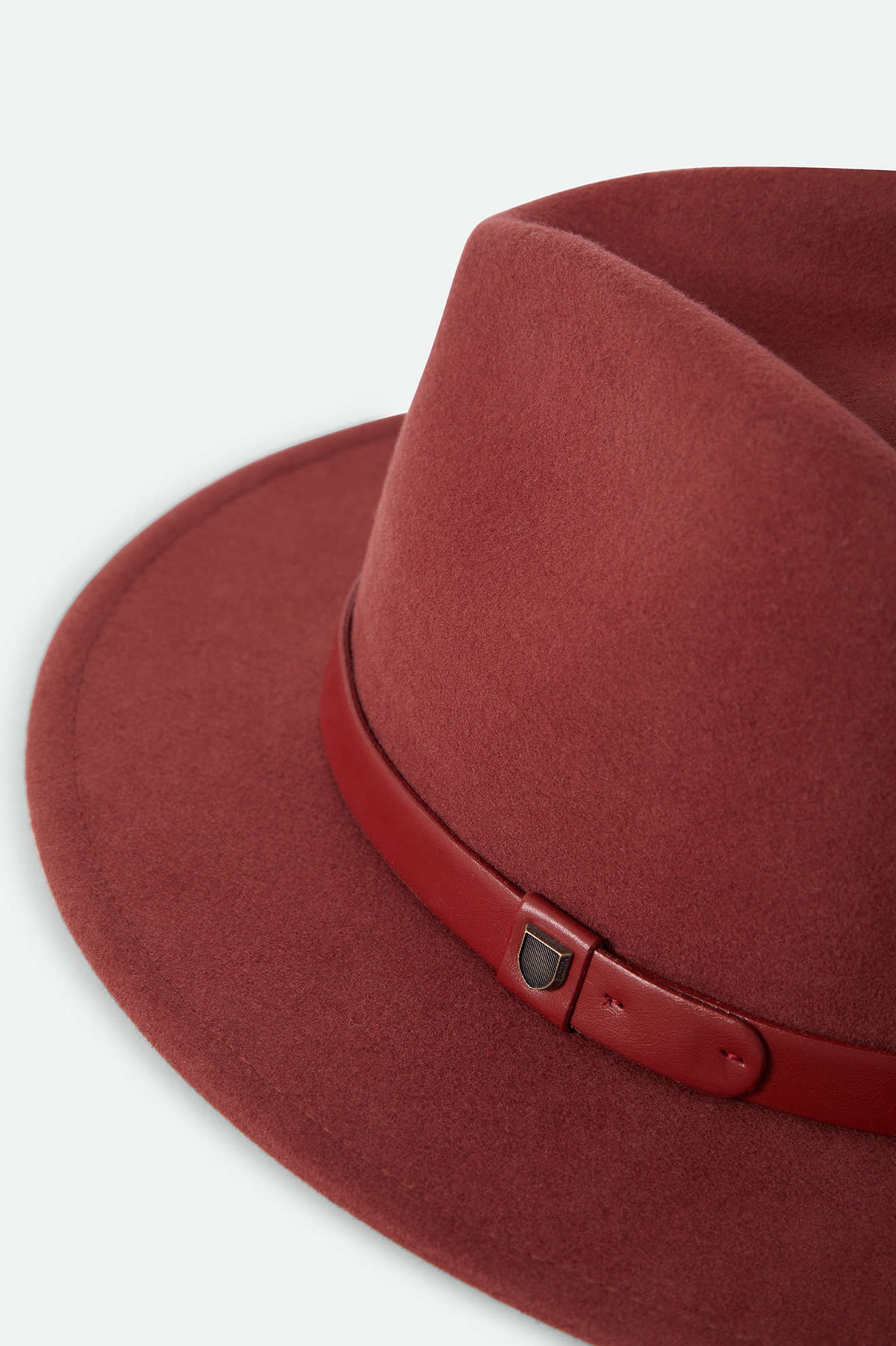 Unisex Messer Fedora in the color Dark Brick/Dark Brick - Additional Laydown image