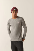 Men's Trademark Waffle Knit Top in the color Heather Grey - Men's Front View