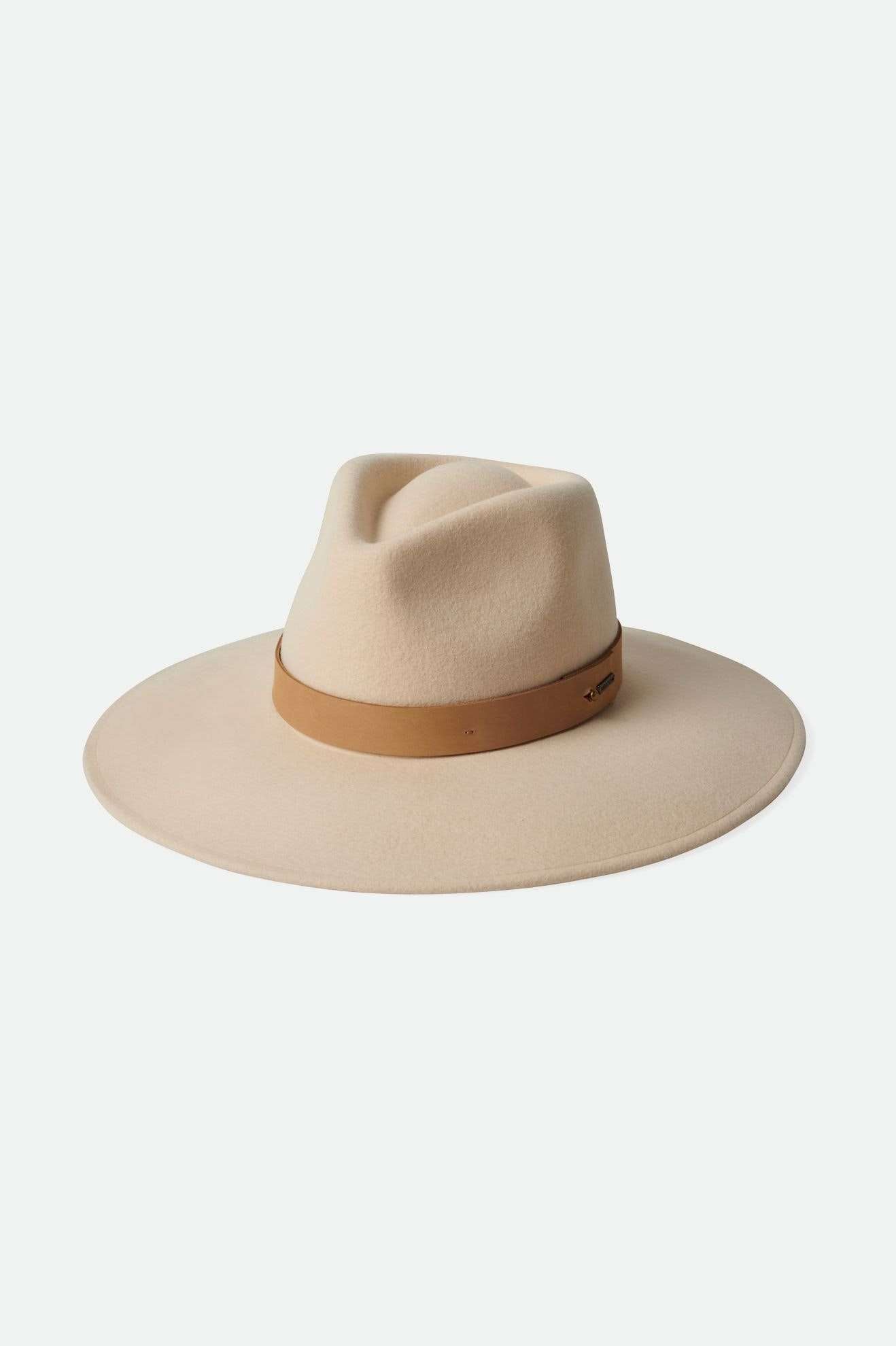 Brixton Women's Eleanor Felt Packable Hat - Tan/Tan | Main