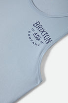 Men's Fremont Tank Top in the color Dusty Blue - Additional Laydown image