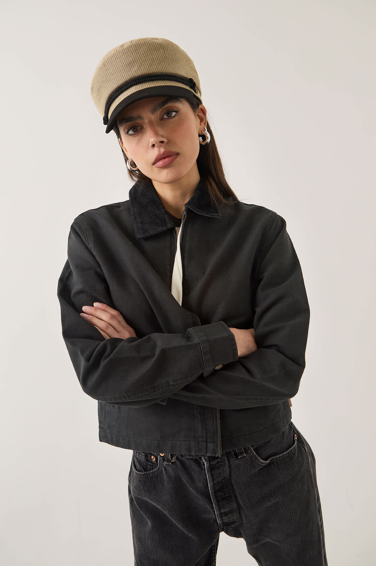 Women's Mechanics Women's Garage Zip Jacket in the color Black - Additional Fit image
