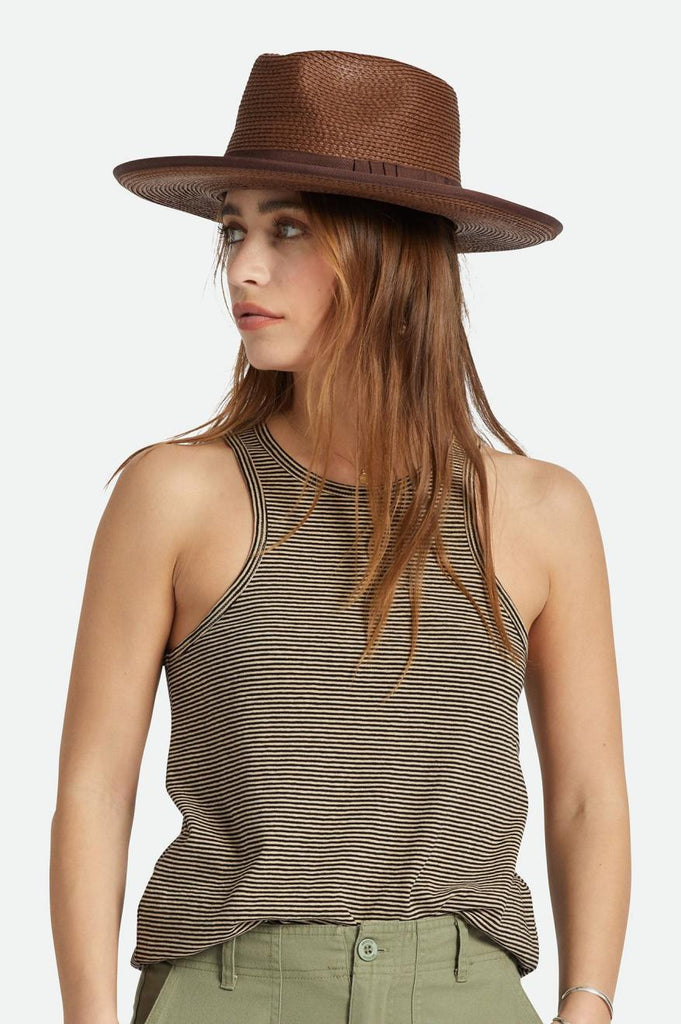 Brixton Reno Straw Hat - Brown