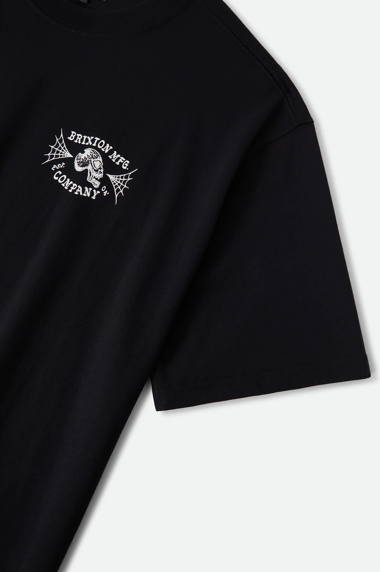 Men's Ogle Boxy T-Shirt in the color Black - Additional Laydown image
