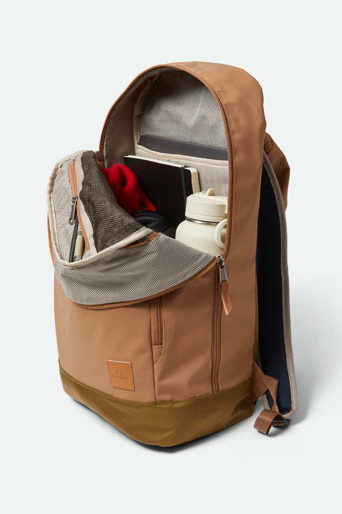 Brixton Unisex Commuter Backpack - Golden Brown | Extra Shot