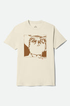 Men's Wilburn Short Sleeve T-Shirt in the color Cream - Front Product Laydown Image