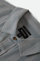 Men's Charter Stripped Dobby Short Sleeve Shirt in the color Trooper - Additional Laydown image