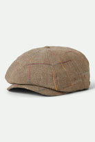 Unisex Brood Newsboy Cap in the color Tan/Multi - Front Product View