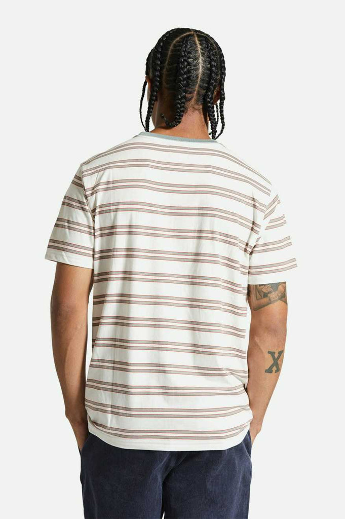 Men's Fit, Back View | Hilt Stith S/S T-Shirt - Whitecap/Chinois Green