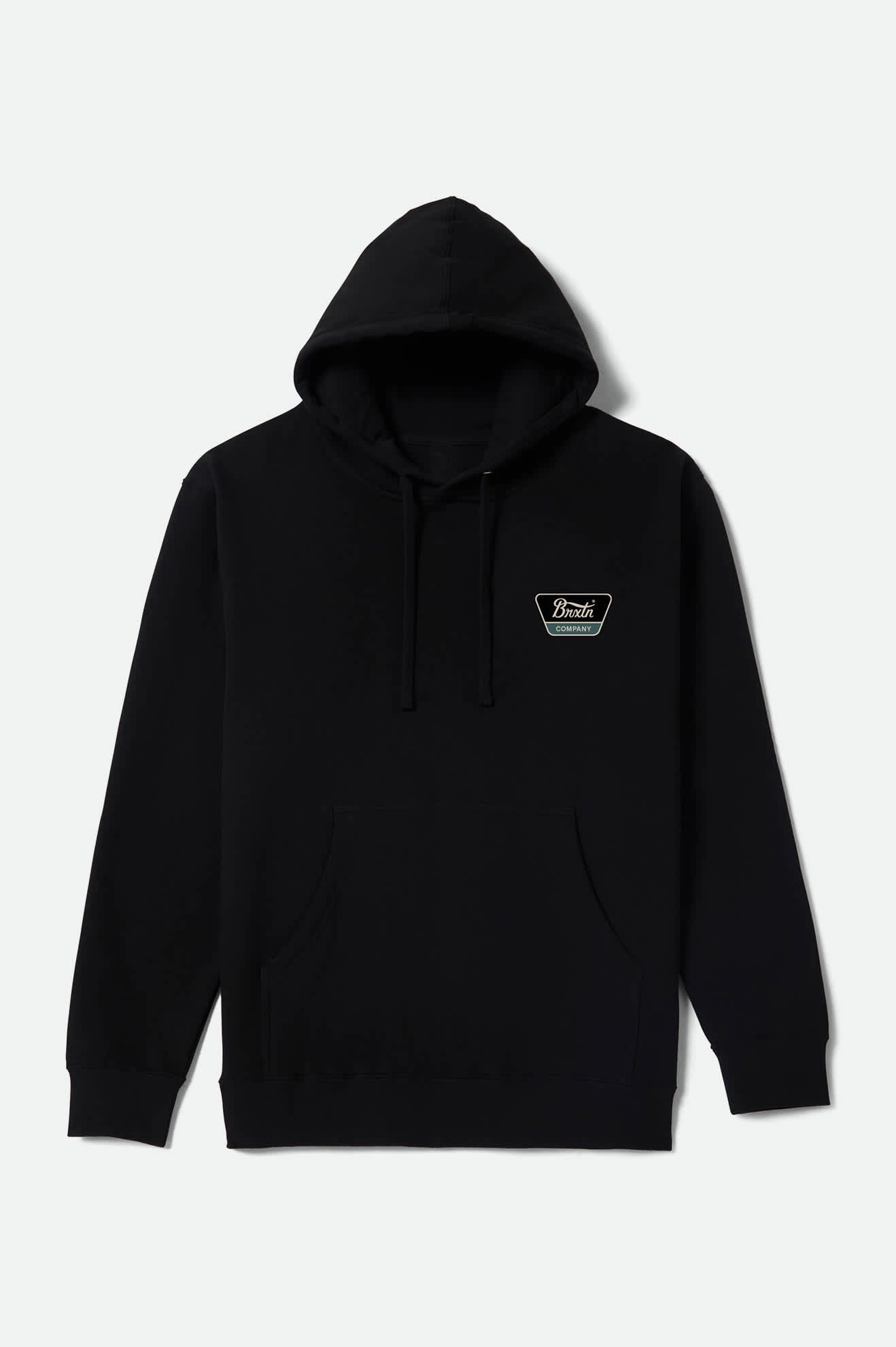 Men's Linwood Hoodie in the color Black/Off White - Front Product View