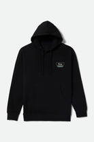 Men's Linwood Hoodie in the color Black/Off White - Front Product View