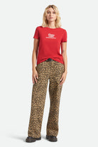 Women's Coors Light Racing Fitted T-Shirt in the color Coors Red - Additional Fit image