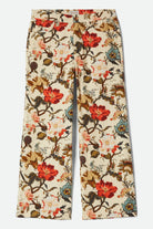 Women's Margo Cropped 5-Pocket Pant in the color Botanical Floral - Front Product View