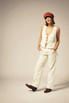 Women's Essex Painter Pant in the color Egret White - Women's Featured View