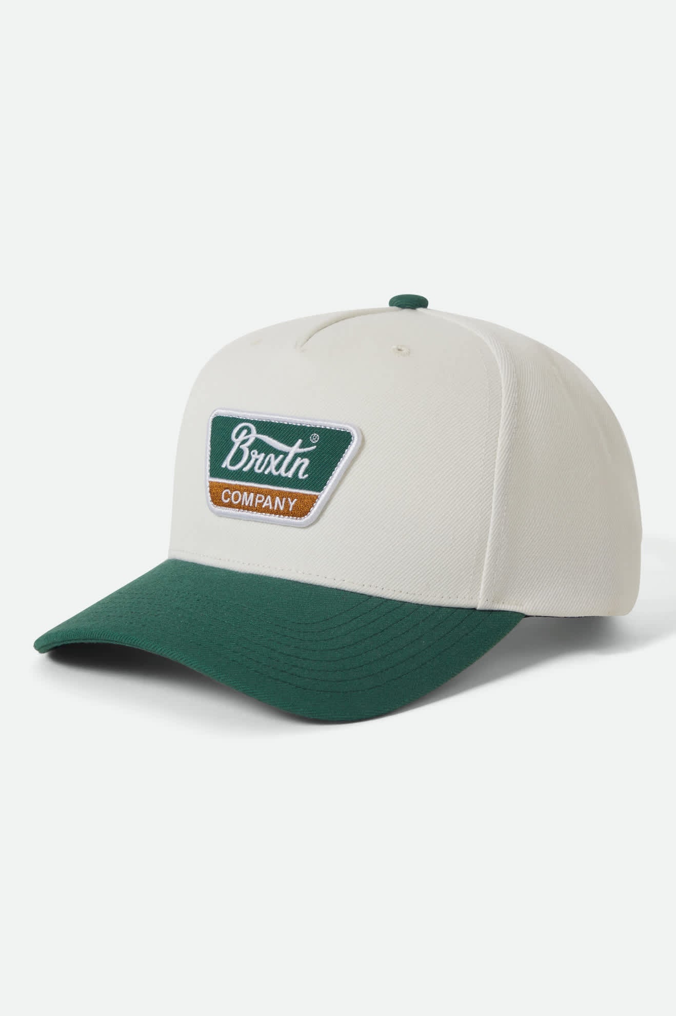 Unisex Linwood NetPlus Snapback in the color Off White/Primal Green - Front Product View