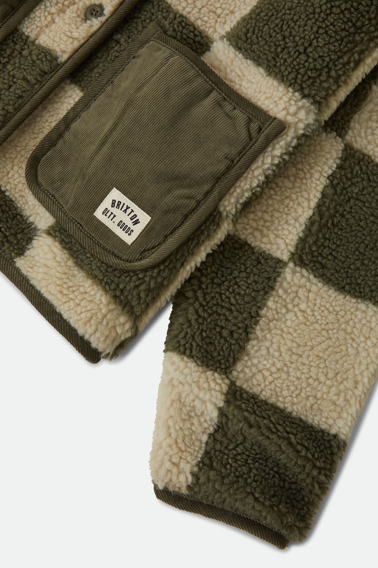 Women's Delilah Quilted Jacket in the color Surplus/Natural - Additional Laydown image