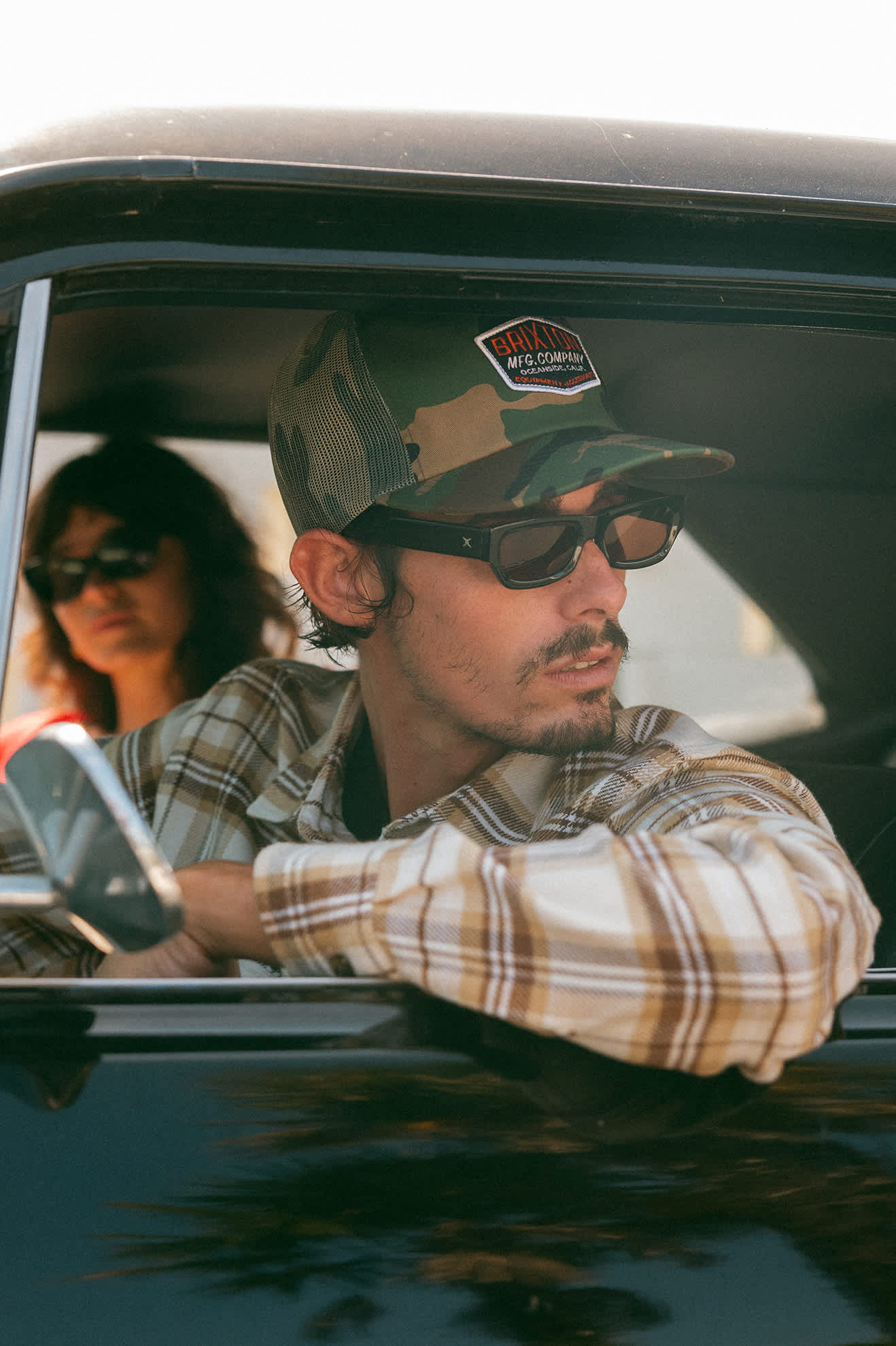 Unisex Coleson Trucker Hat in the color Camo/Camo - Men's Lifestyle image
