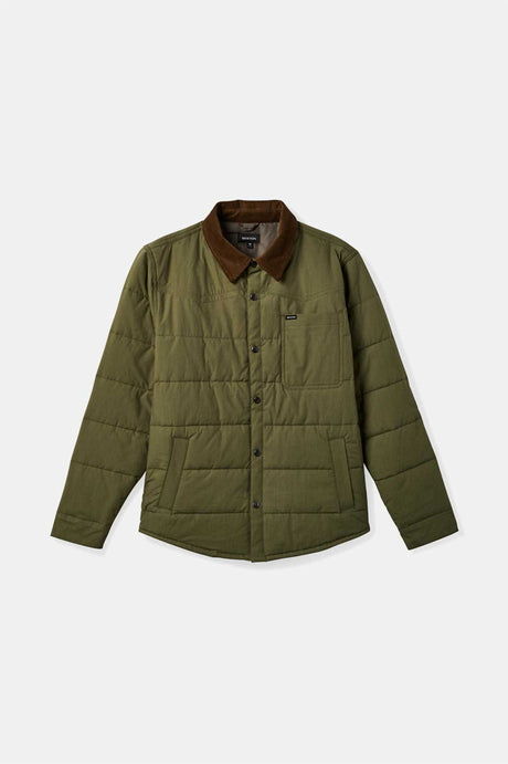 Brixton Men's Cass Jacket - Olive Surplus/Desert Palm | Profile