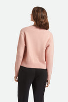 Women's Town Cardigan in the color Mellow Rose - Women's Back View
