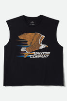 Men's Free Muscle Tank Top in the color Black Worn Wash - Front Product View
