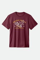 Men's Lamont S/S Standard T-Shirt in the color Port Worn Wash - Front Product View