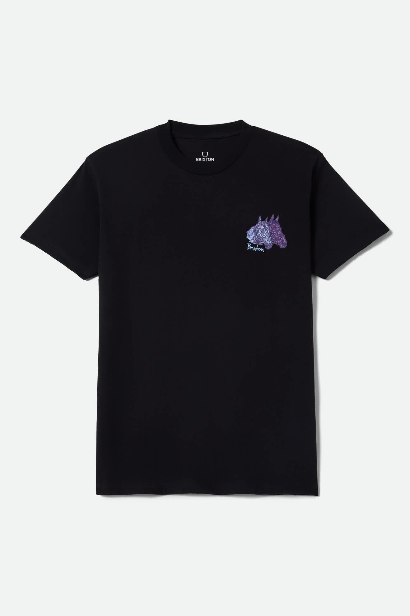 Men's Elsmore Short Sleeve T-Shirt in the color Black - Front Product Laydown Image