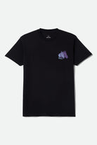 Men's Elsmore Short Sleeve T-Shirt in the color Black - Front Product Laydown Image