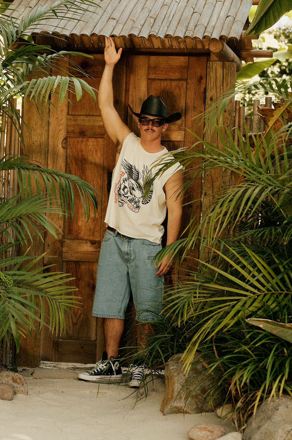 Unisex Laredo Straw Cowboy Hat in the color Black - Men's Lifestyle 2.0