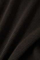 Women's Varsity Football Mesh T-Shirt in the color Washed Black - Additional Laydown image