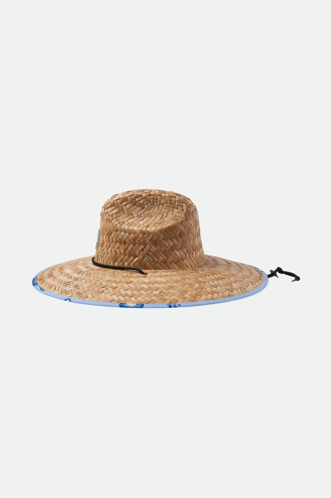 Brixton Alpha Square Lifeguard Hat - Tan/Dusty Blue