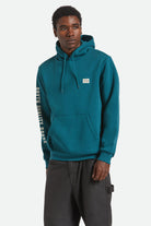 Men's Woodburn Hoodie in the color Night Sage - Men's Front View
