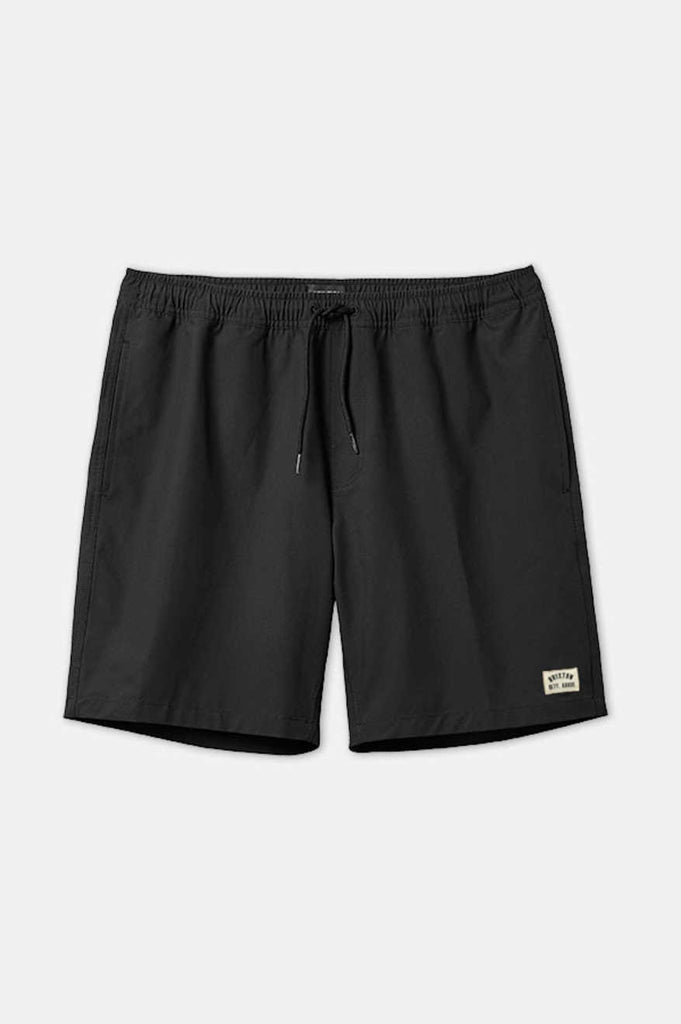 Brixton Men's Voyage Hybrid Short 5.5" - Black/Cream | Profile