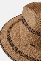 Unisex Cohen Straw Cowboy Hat in the color Tan/Black - Additional Laydown image