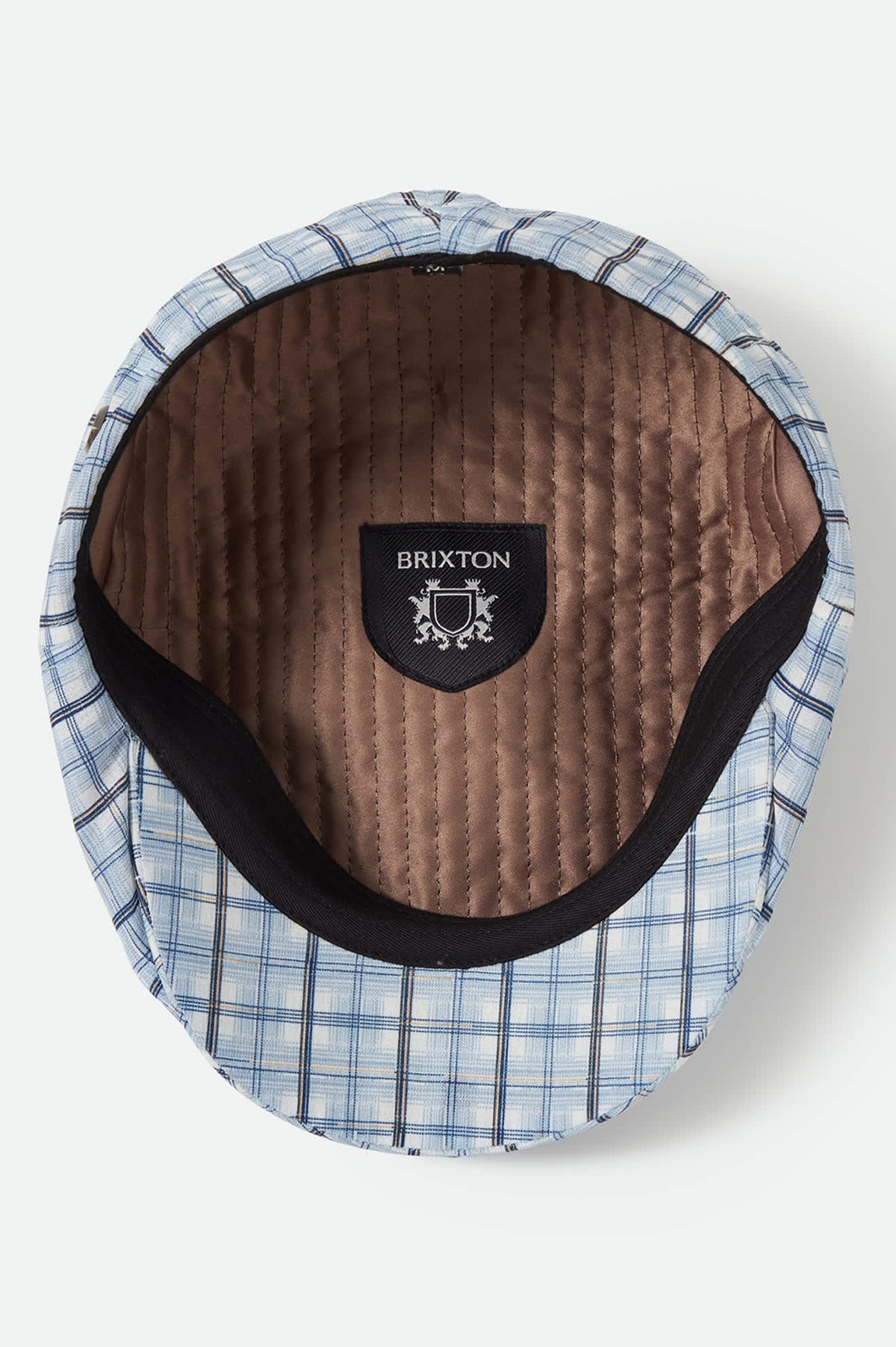 Unisex Brood Newsboy Cap in the color Blue Window Plaid - Additional Laydown image