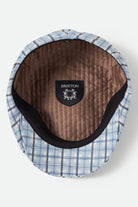 Unisex Brood Newsboy Cap in the color Blue Window Plaid - Additional Laydown image