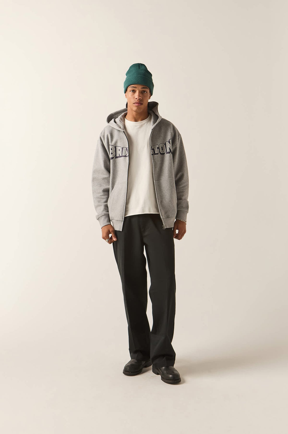Men's Motorized Full Zip in the color Heather Grey - Additional Fit image