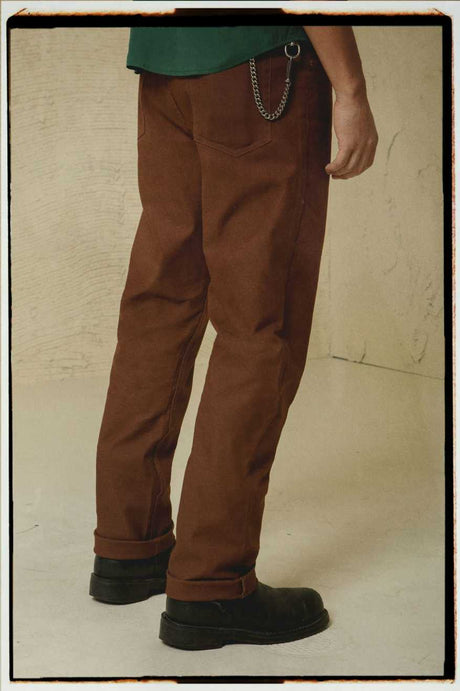 Men's Fit, Extra Shot | Builders 5 Pocket Stretch Pant - Sepia