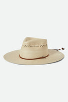 Unisex Beck Straw Rancher Hat in the color Natural - Front Product Laydown Image